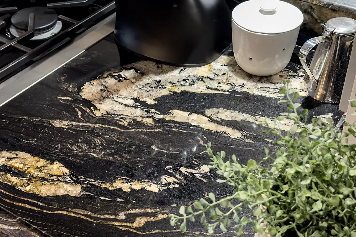 Granite 1 - Granite Cosmic Gold Detail Meridian Granite - Granite
